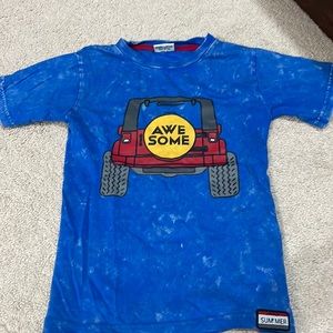 Mish Awesome blue T-shirt size 6 boys
